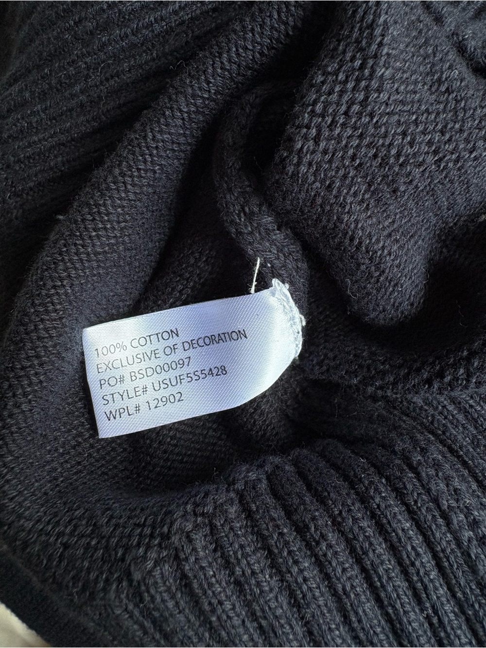 U.S. Polo Assn. American Flag Navy Cotton Crewneck Sweater - Picture 6 of 6